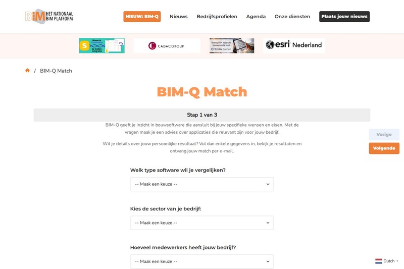 BIM-Q survey — find the right BIM software