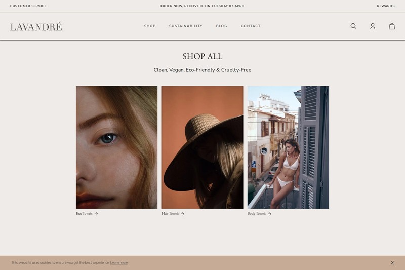 Lavandré shop overview